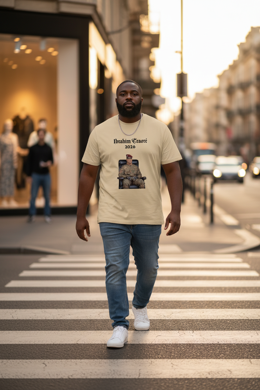 HCWP Originals We Stand Tee SS26 — On Model Detail