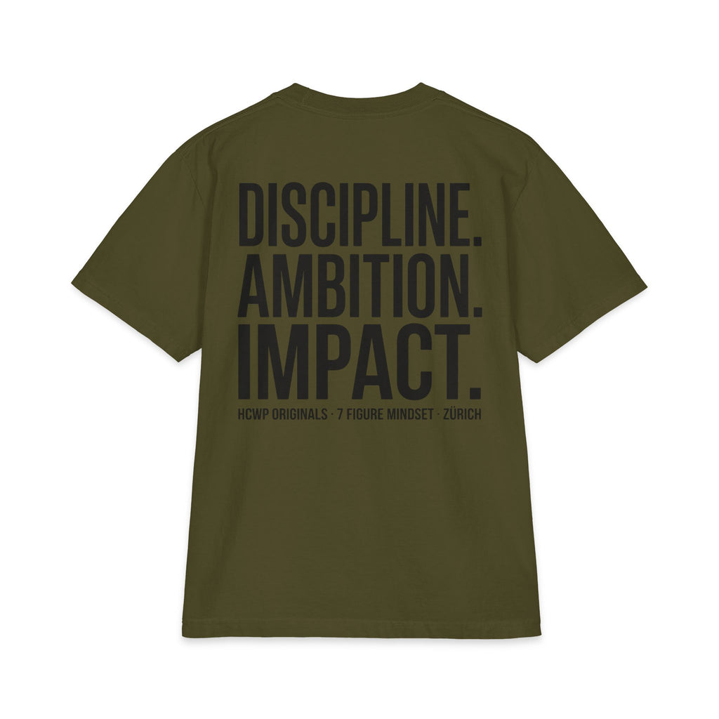 HCWP Originals Discipline Ambition Impact Tee SS26 — Color Option 2 Back