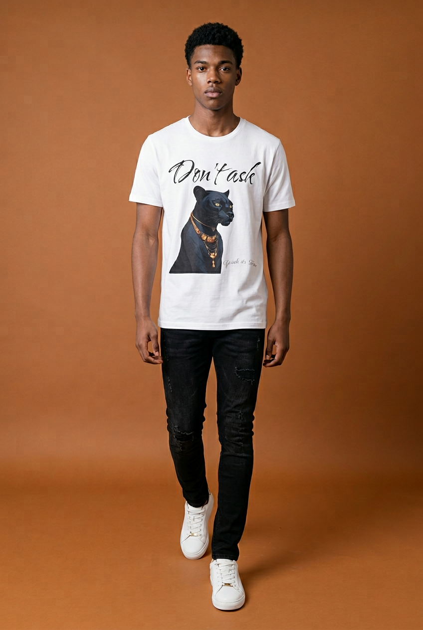 HCWP Originals Black Panther Graphic Tee — On Model Back