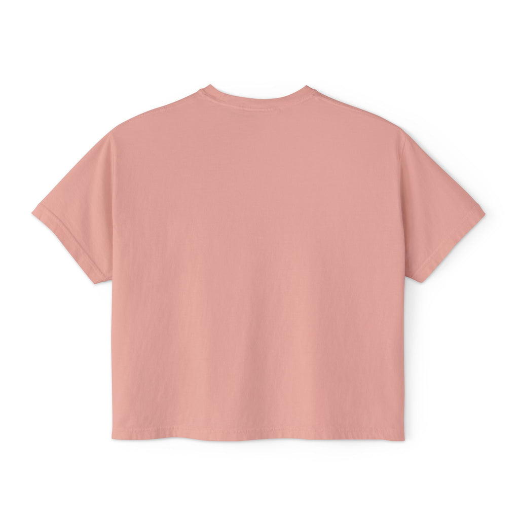 Afro Chic Women's Boxy Tee — Retro Black Woman Graphic "Print It Your Way"