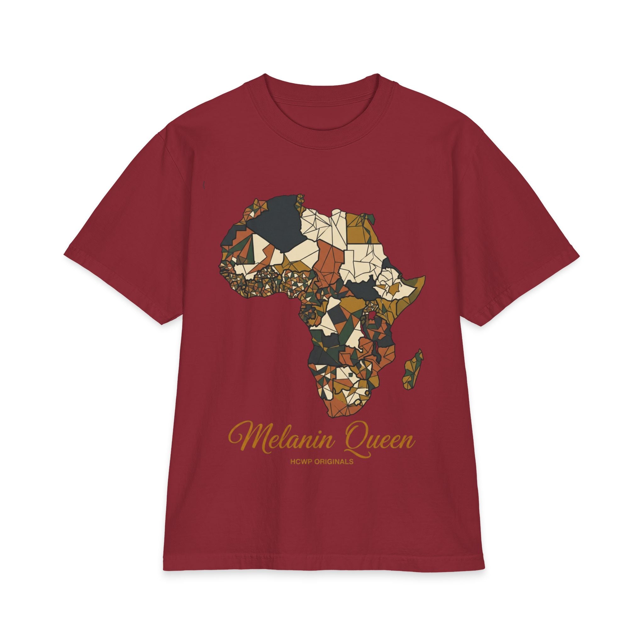 Melanin Queen Africa Map Tee