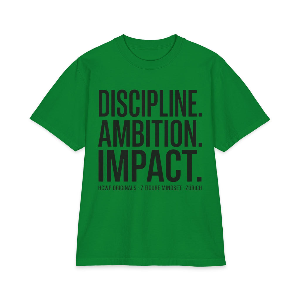 HCWP Originals Discipline Ambition Impact Tee SS26 — On Model Front