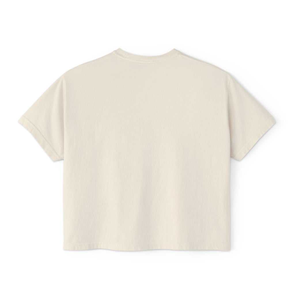 Afro Chic Women's Boxy Tee — Retro Black Woman Graphic "Print It Your Way"