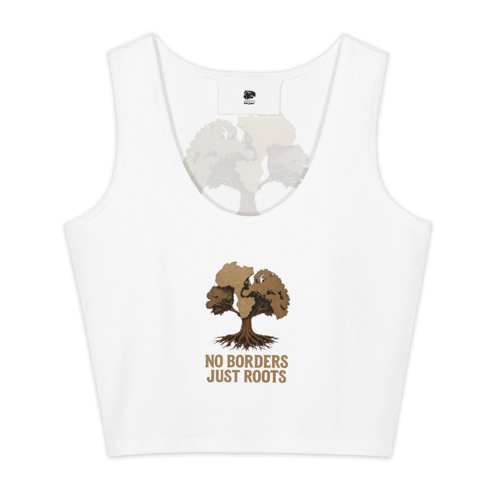 HCWP Originals SS26 Cotton Crop Top — On Model Front