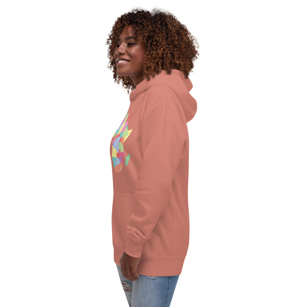 HCWP Originals Africa Unite Hoodie SS26 — Flat Lay Front